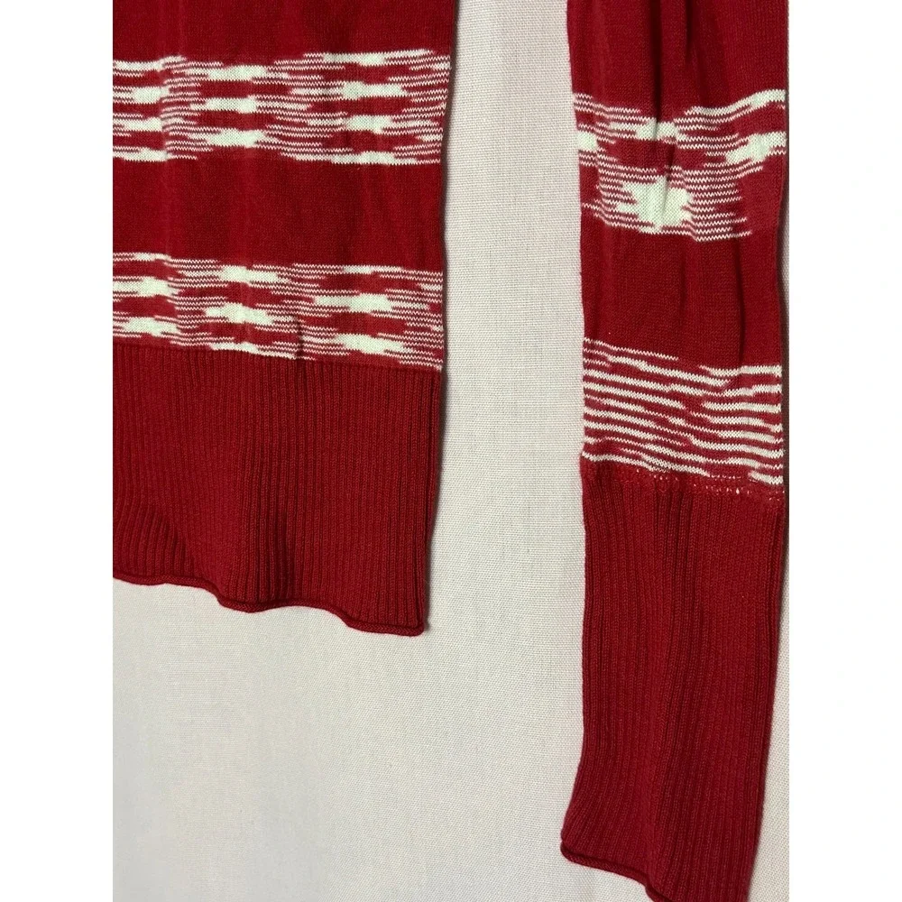 VTG Mossimo Supply Co Red White Striped Sweater M TVD Elena Bella Swan Y2K Indie